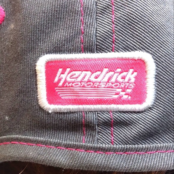 NWOT Chase Authentics Women's Grey and Hot Pink 88 Dale Jr. Rhinestone Cap - Picture 7 of 10